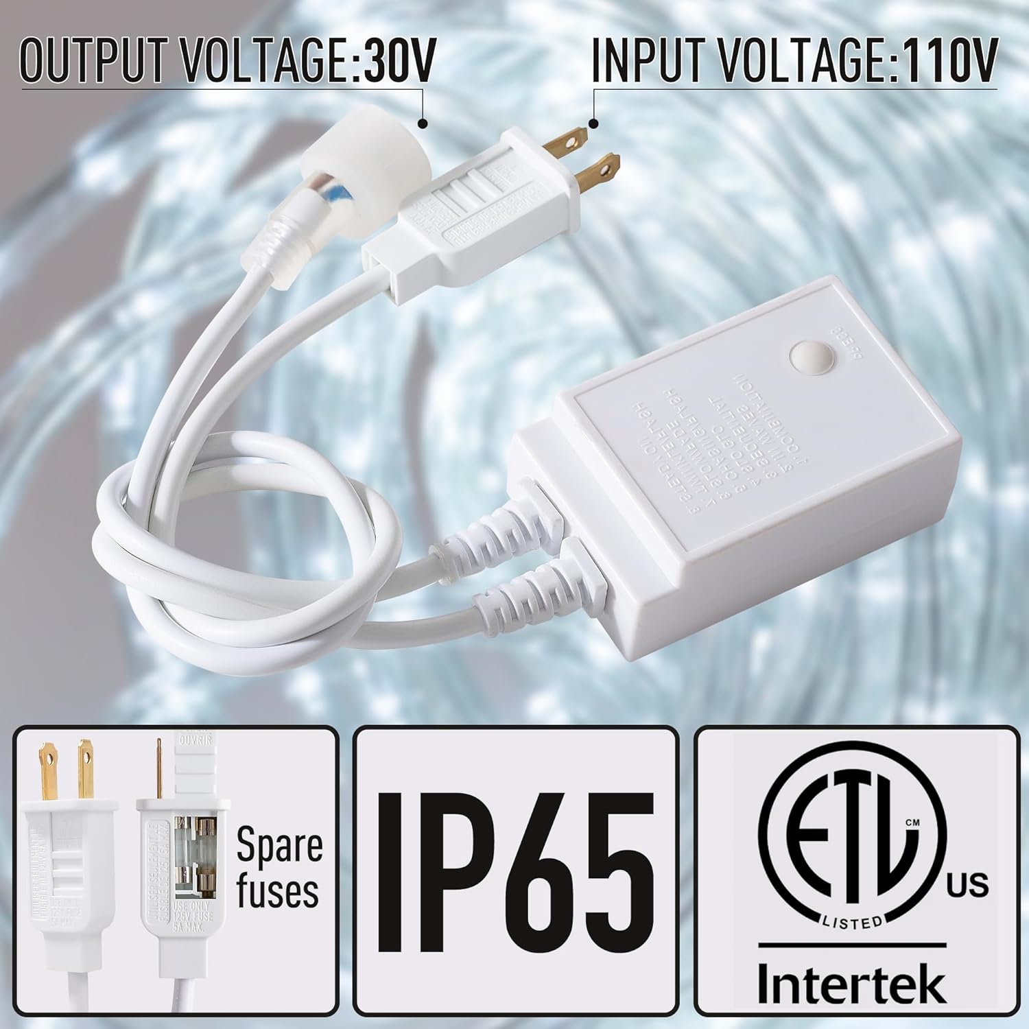 50ft Rope Lights Outdoor, Connectable & Flexible Tube Lights with 8 Modes Controller,Waterproof White LED Rope Lighting for Deck,Garden,Pool,Patio,Bedroom,Party,Indoor & Outside Landscape Lighting