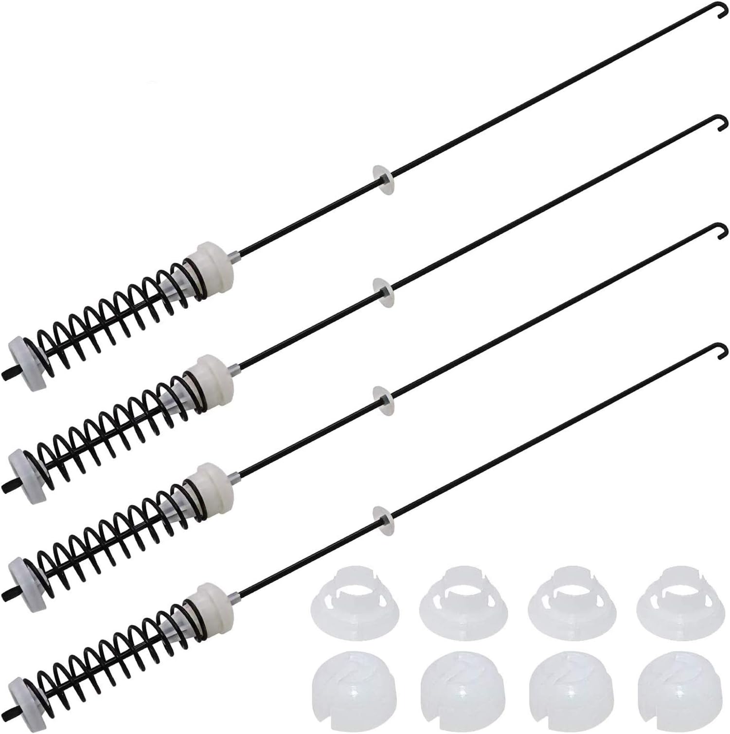 ใALLOY UPGRADEDใW10780045 WTW4816FW2 NTW4516FW2 NTW4605EW0 NTW4516FW1 WTW4800BQ1 Washer Suspension Rods Kit 4 Pcs by Beaquicy-Washer Parts for Whirlpool Kenmore Suspension Rods RTW4516FW1,11020102310