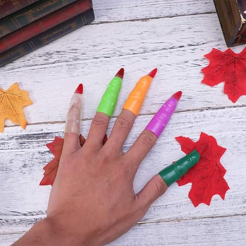 Miniatura 7 de Amosfun - Juego de 20 fundas de uñas falsas para Halloween