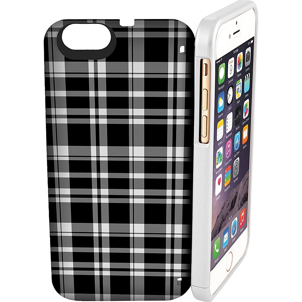 EYN Products iPhone 6 Carrying Case - Retail Packaging - Black and White Gingham