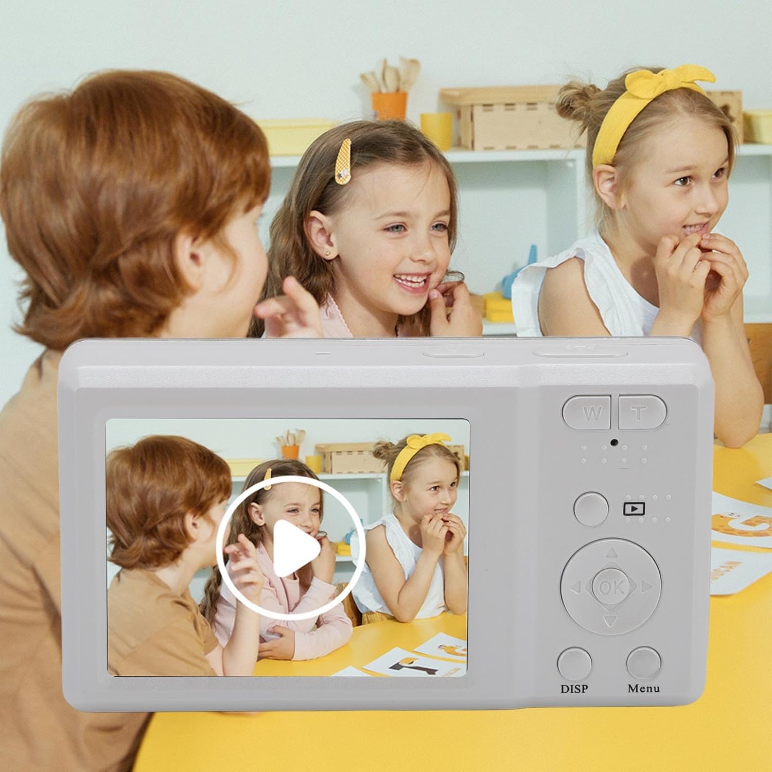 4Kデジタルカメラ、20倍ズーム 56MP 自撮りカメラオートフォーカス、2.7インチLCDカラースクリーン付き、ポータブルビデオカ