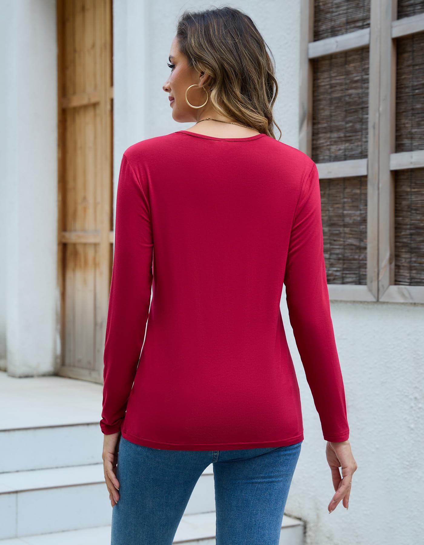 Sosolism Haut d'allaitement pour Femmes Tops Allaitement à Manches Longues Tshirt d'allaitement Doux pour Le Postpartum