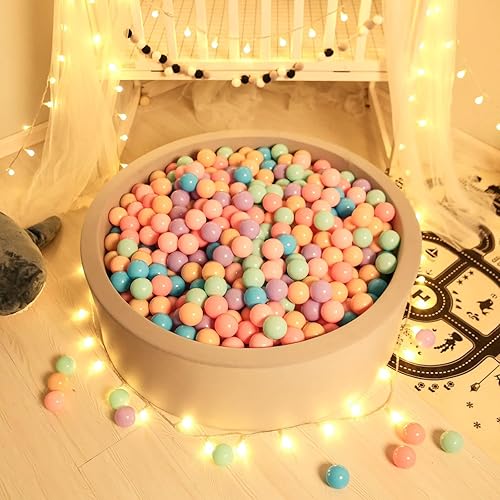 Miniatura 137 de GOGOSO Pelotas para niños pequeños, paquete de 50, 100, 200 bolas de plástico, sin ftalatos, sin BPA, no tóxicas, de 2.2 pulgadas, a prueba