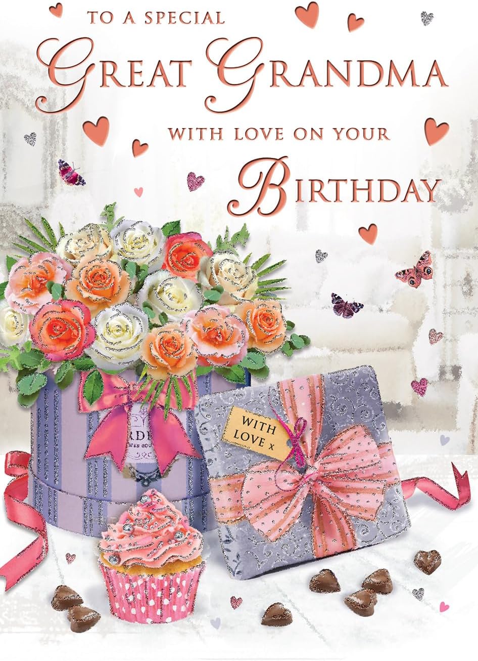 Regal Publishing Birthday Card Great Grandma, Flowers - 9 x 6 inches