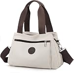 Hobo Handbags Canvas Crossbody Bags for Women, Multi Compartment Tote Purse Medium Satchel | multi compartments