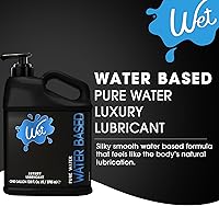 Vista 3 de Wet Silver Lubricante a base de agua Fórmula original premium de larga duración Vegano, pH equilibrado, hipoalergénico, libre de parabenos,