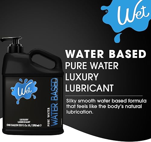 Miniatura 3 de Wet Silver Lubricante a base de agua Fórmula original premium de larga duración Vegano, pH equilibrado, hipoalergénico, libre de parabenos,