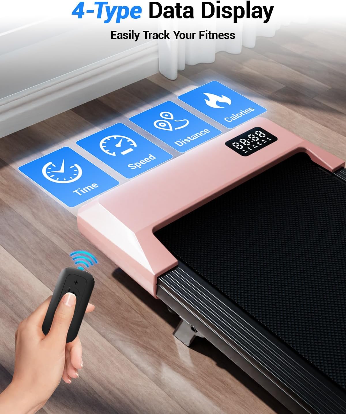 Superun Walking Pad with 6% Incline, Under Desk Treadmill for Home Office, 3 in 1 Portable Walking pad Treadmill with Remote Control and LED Display, 2.5HP Quiet Mini Treadmills, 300 lbs Capacity