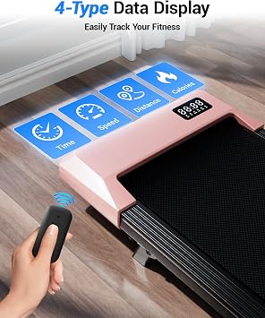 Superun Walking Pad with 6% Incline, Under Desk Treadmill for Home Office, 3 in 1 Portable Walking pad Treadmill with Remote Control and LED Display, 2.5HP Quiet Mini Treadmills, 300 lbs Capacity