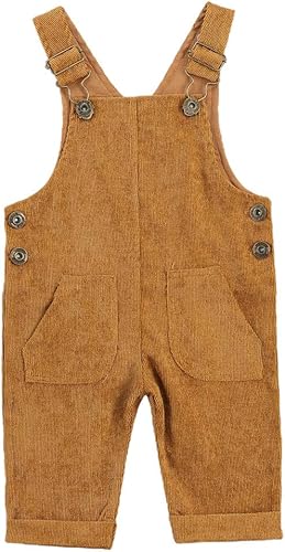 Overol con tirantes para niños y niñas pequeños, pantalones con tirantes sólidos, pantalones halter enterizos