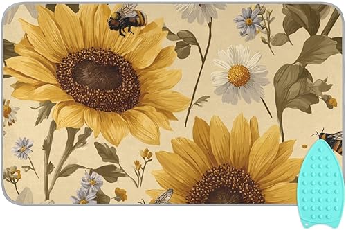 Miniatura 9 de Alfombrilla de planchar y almohadilla magnética resistente al calor, manta de planchado portátil de viaje, fundas para tabla de planchar de 27.6 x