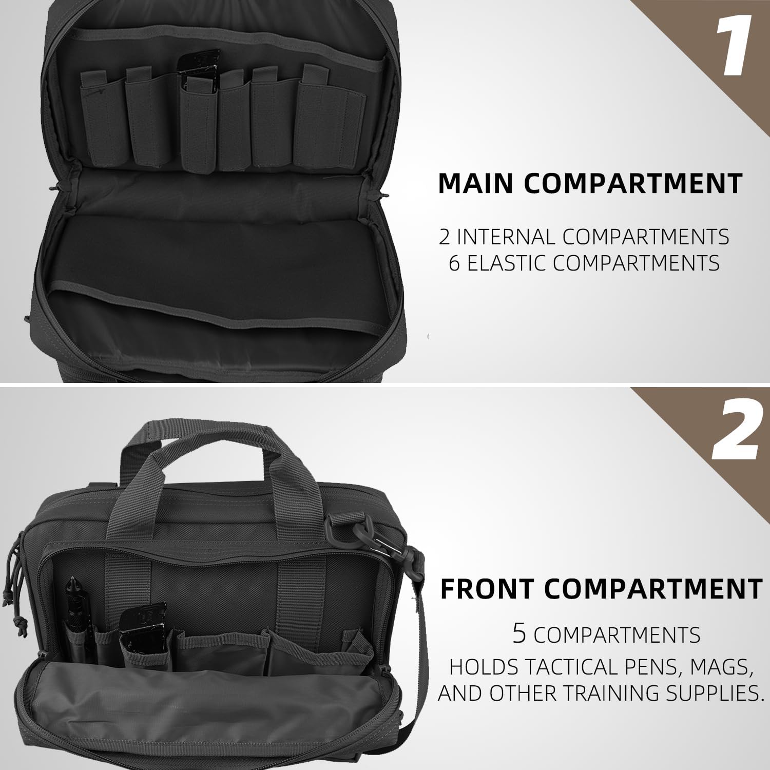 AMYIPO Tactical Pistol Case Hunting Shooting Range Bag Soft Handgun Case Tactical Gun Range Bag - Image 4