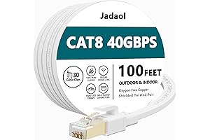 Cat8 Ethernet Cable, 100ft Outdoor and Indoor Heavy Duty