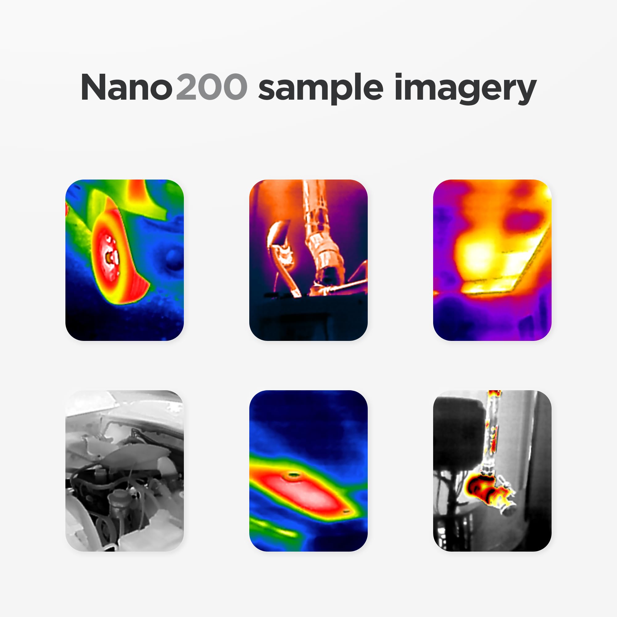 Seek Thermal Cámara termográfica Nano 200 para Apple iOS con conector Lightning, cámara termográfica, alta resolución 200 x 150, frecuencia de imagen de 25 Hz, rango de temperatura