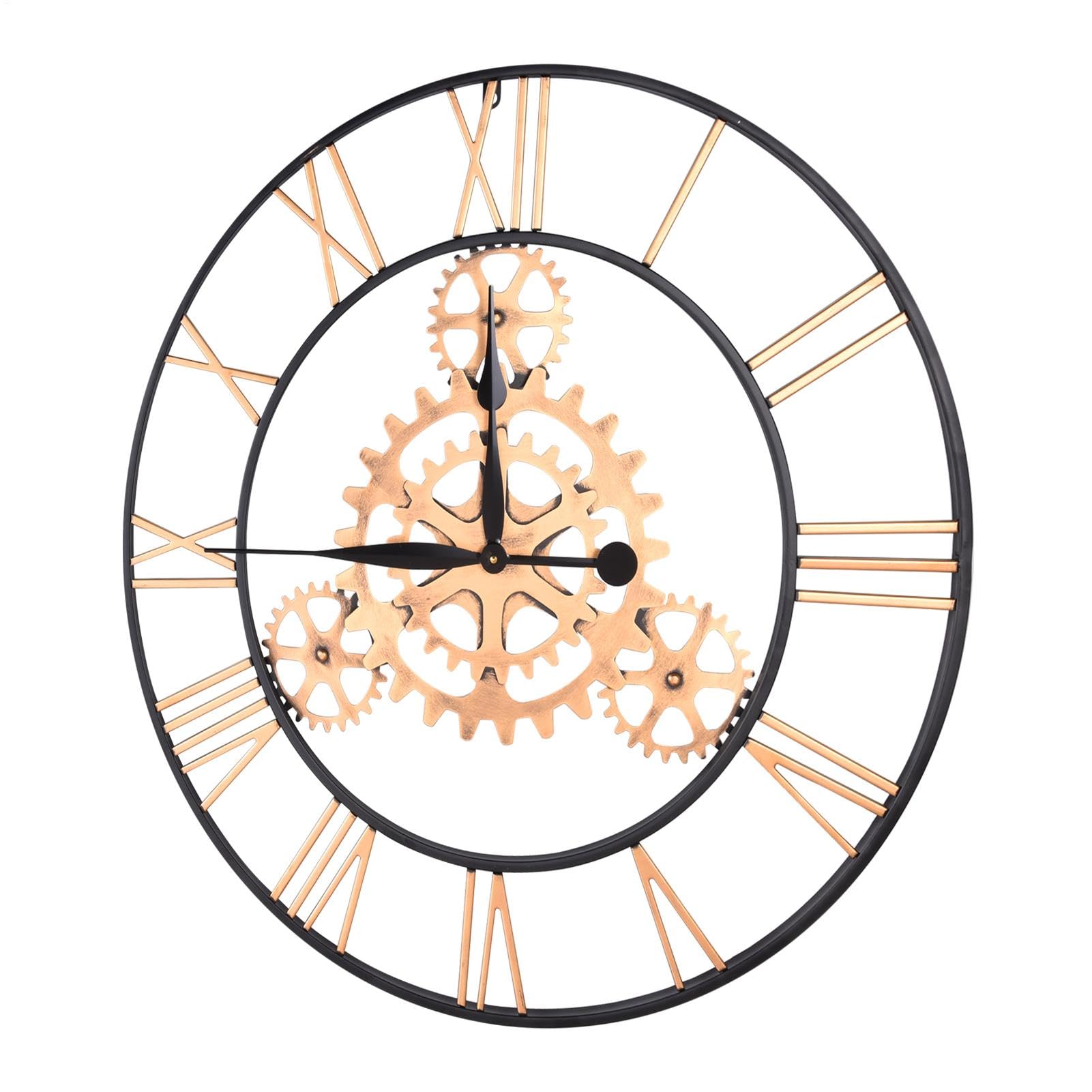 Reloj Pared Industrial Números Románticos A Pilas Artesanía Decorativa