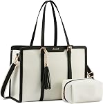 LOVEVOOK Laptop Bag for Women 15.6 inch Laptop Tote Bag with Clutch Purse