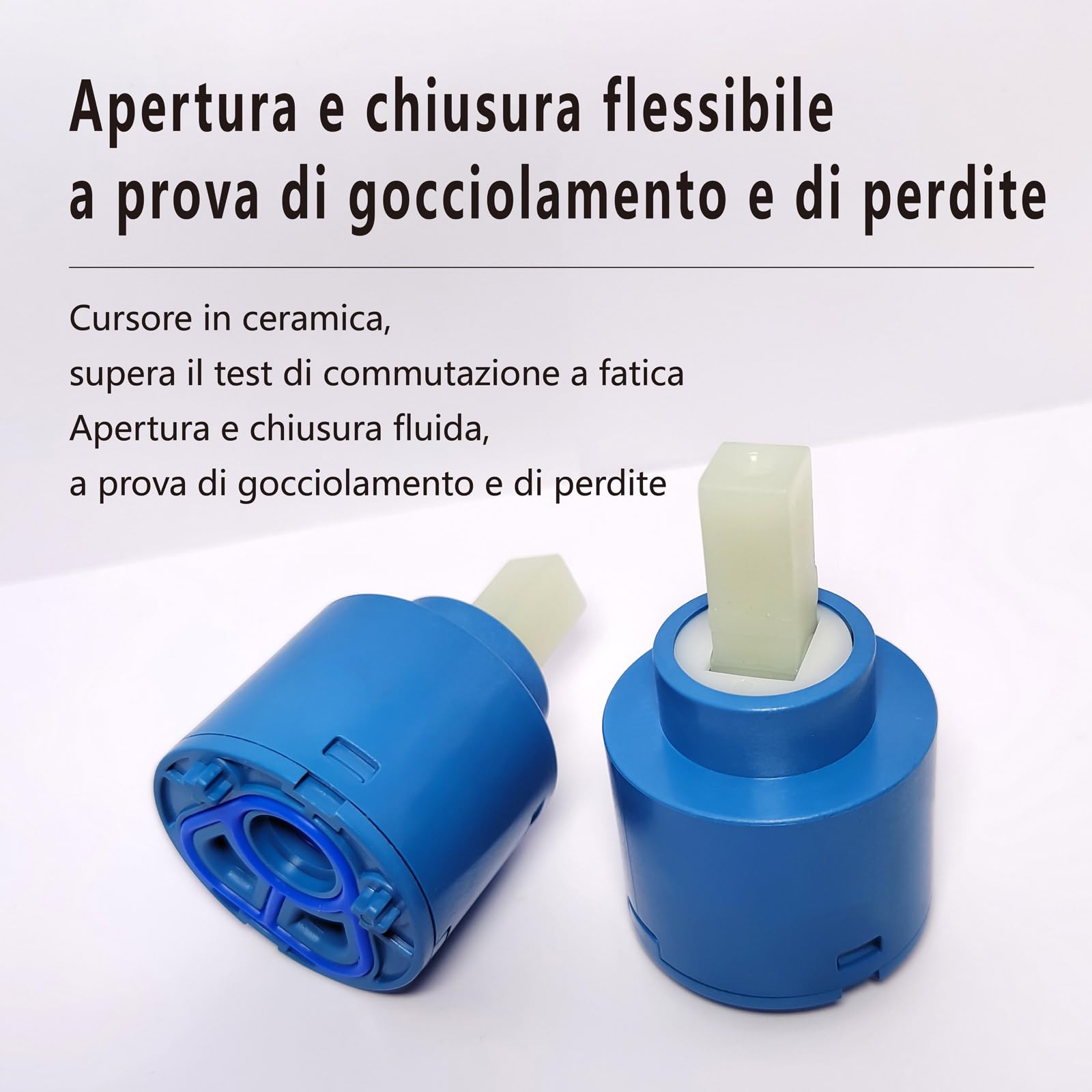 Cartrid Ceic de 40 mm de repuesto para grifo de una sola palanca, válvula de disco para cocina, fregadero, un baño y fácil de instalar