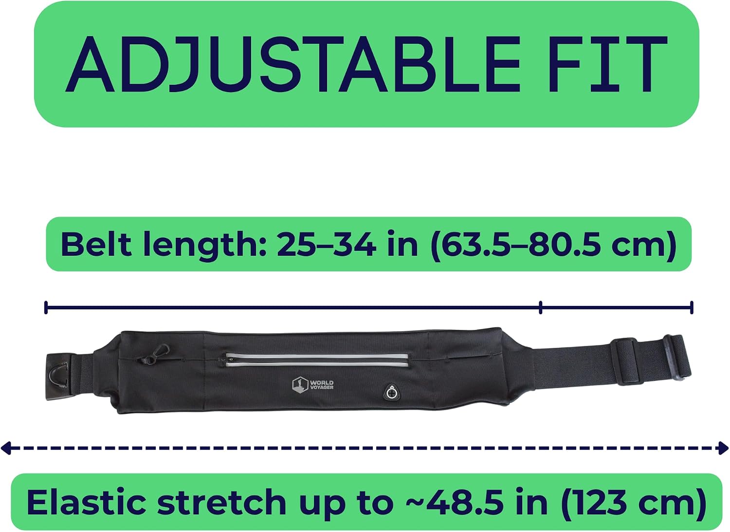 Running Belt with Adjustable Strap, Waist Pack for Sports