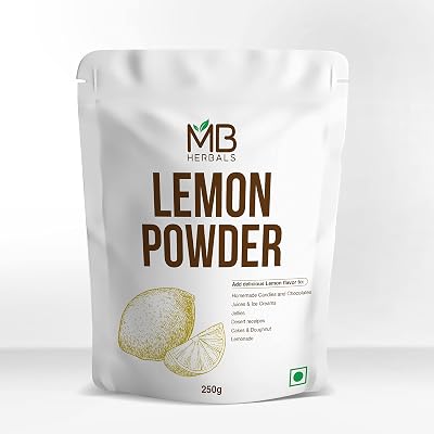 MB Herbals Lemon Fruit Powder 250g | No added Sugar and Preservatives