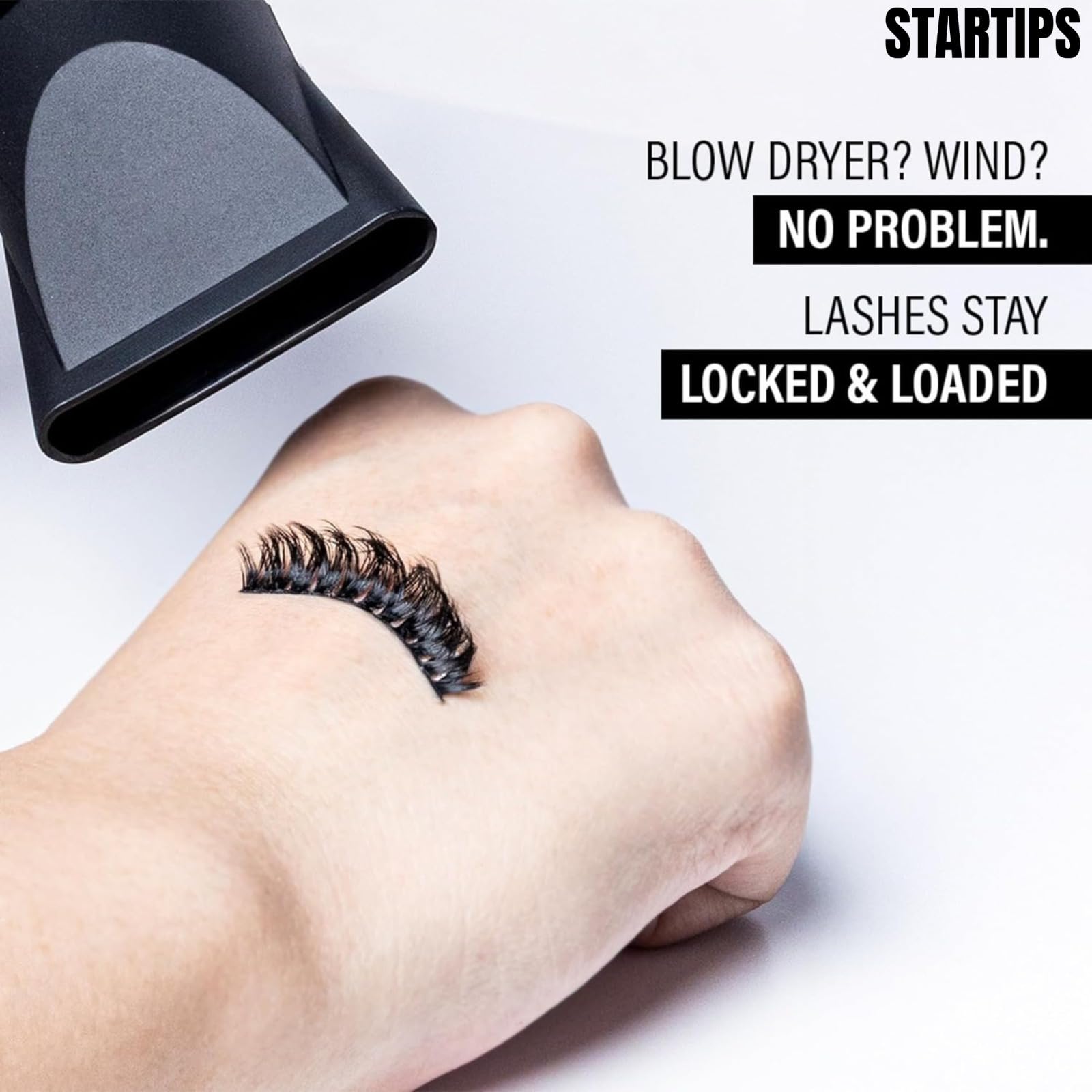 STARTIPS Waterproof Eyelash Glue Dark Tone 6ml | Non-Toxic, Latex-Free Adhesive | Strong Hold for False Eyelashes - Image 4 thumbnail