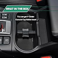 Vista 5 de Inserto divisor para portavasos del centro compatible con Subaru Outback 2010 2011 2012 2013 2014 y Forester 2014 2015 2016 2017 2018 2019