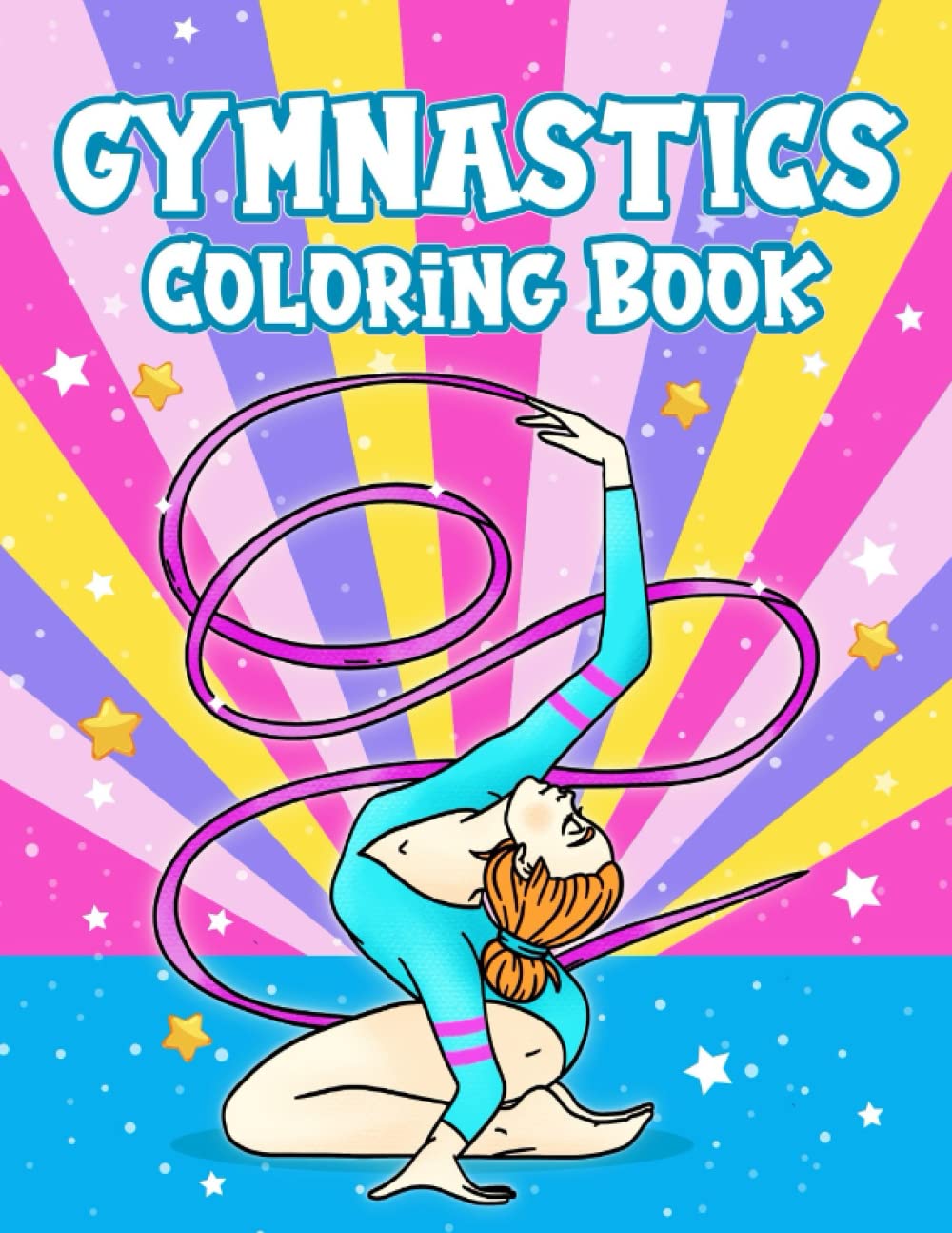Gymnastics Coloring Book: Gymnastics colouring book for girls ...