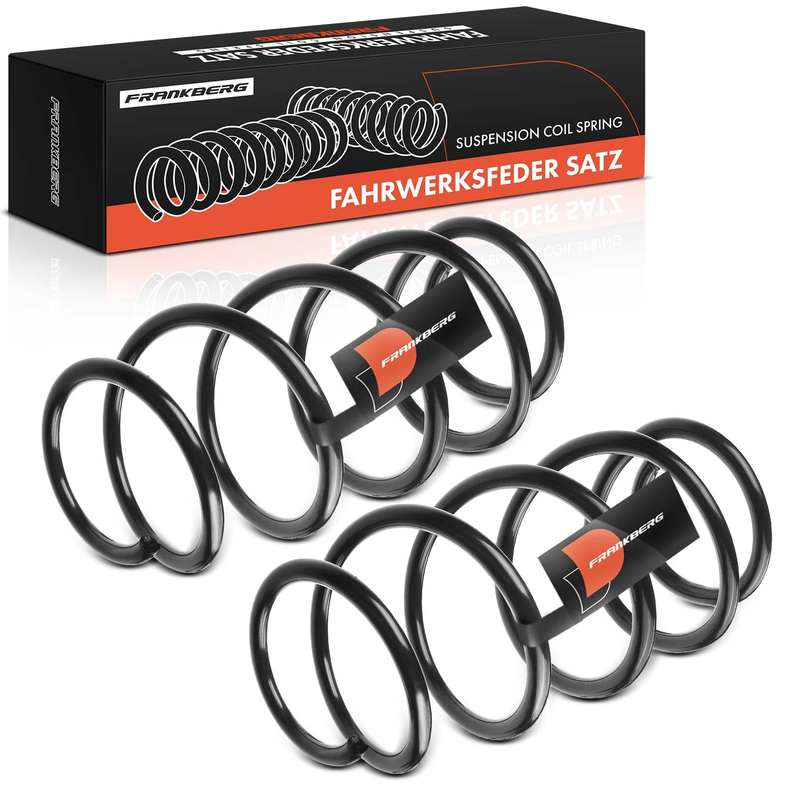 Frankberg 2 ressorts de suspension pour essieu avant 6Q0411105AG | Compatible avec: Ibiza III 6L1, R.o.o.m.s.t.e.r 5J7, R.o.o.m.s.t.e.r Praktik 5J