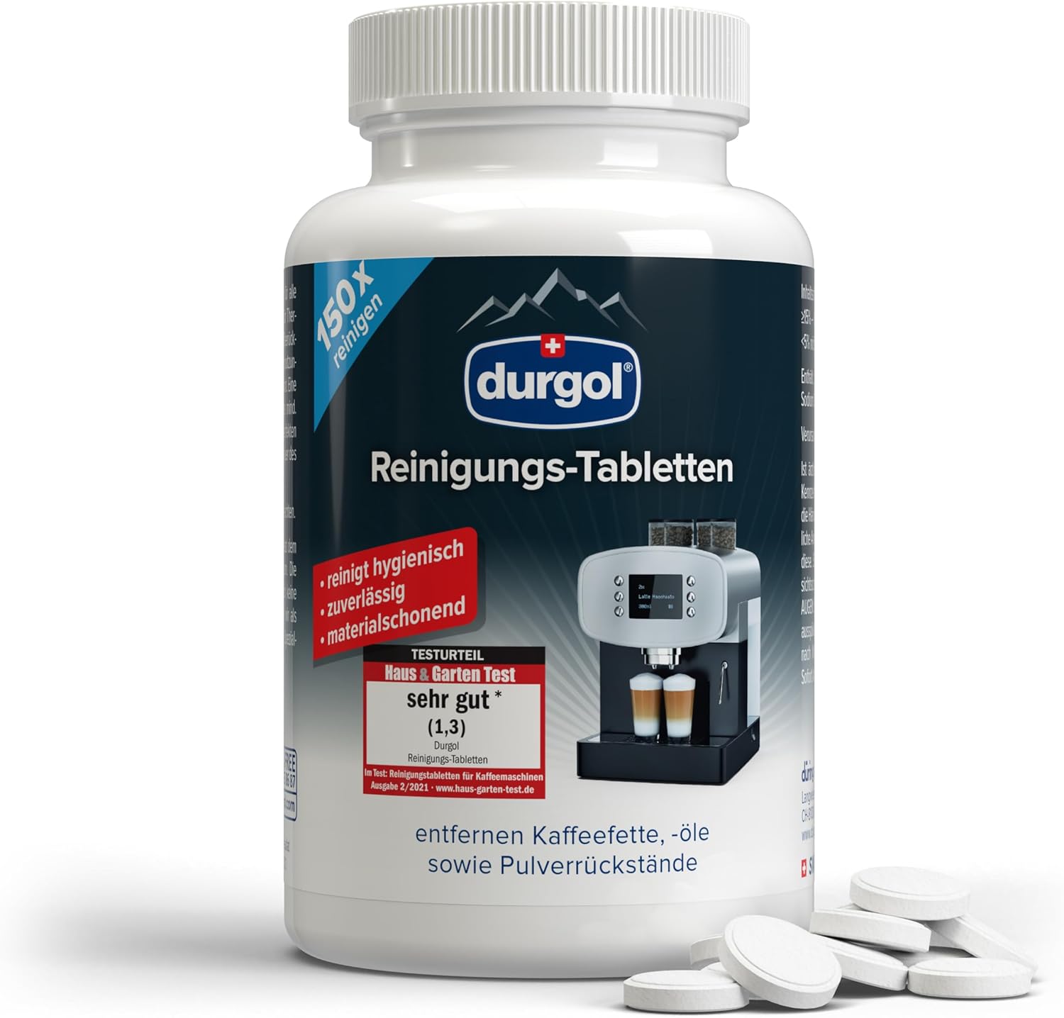 Besuche durgol 150 Universal-Reinigungstabletten für Teemaschinen & Kaffeevollautomaten