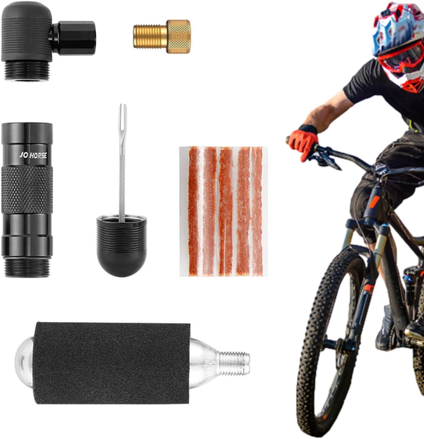 Co2 Tire Inflator Aluminum Alloy Pump with Co2 Cartridge Tire