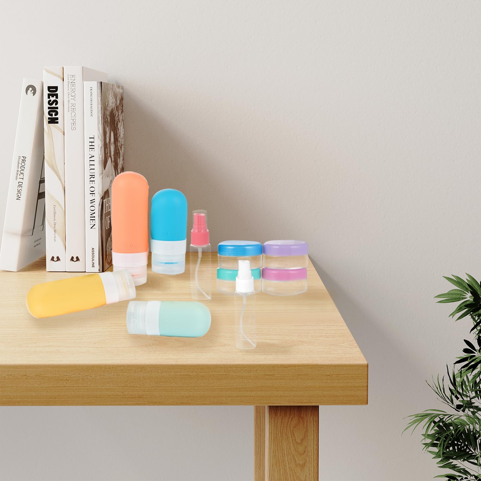 Bottiglie da Viaggio in Silicone Set - 18 Pezzi Contenitori da Viaggio - Kit da Viaggio per Aereo - Accessori per Flaconi da Viaggio - Per Shampoo/Liquidi/Lozione