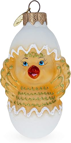 Miniatura 6 de Adorno navideño de pollito en huevo