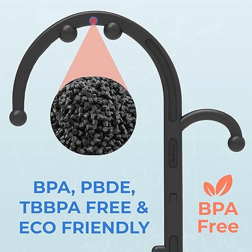 Miniatura 4 de Thera - Masajeador de espalda y cuello, herramientas de masaje de punto gatillo para aliviar el dolor y auto masaje, bastón de gancho, terapia de