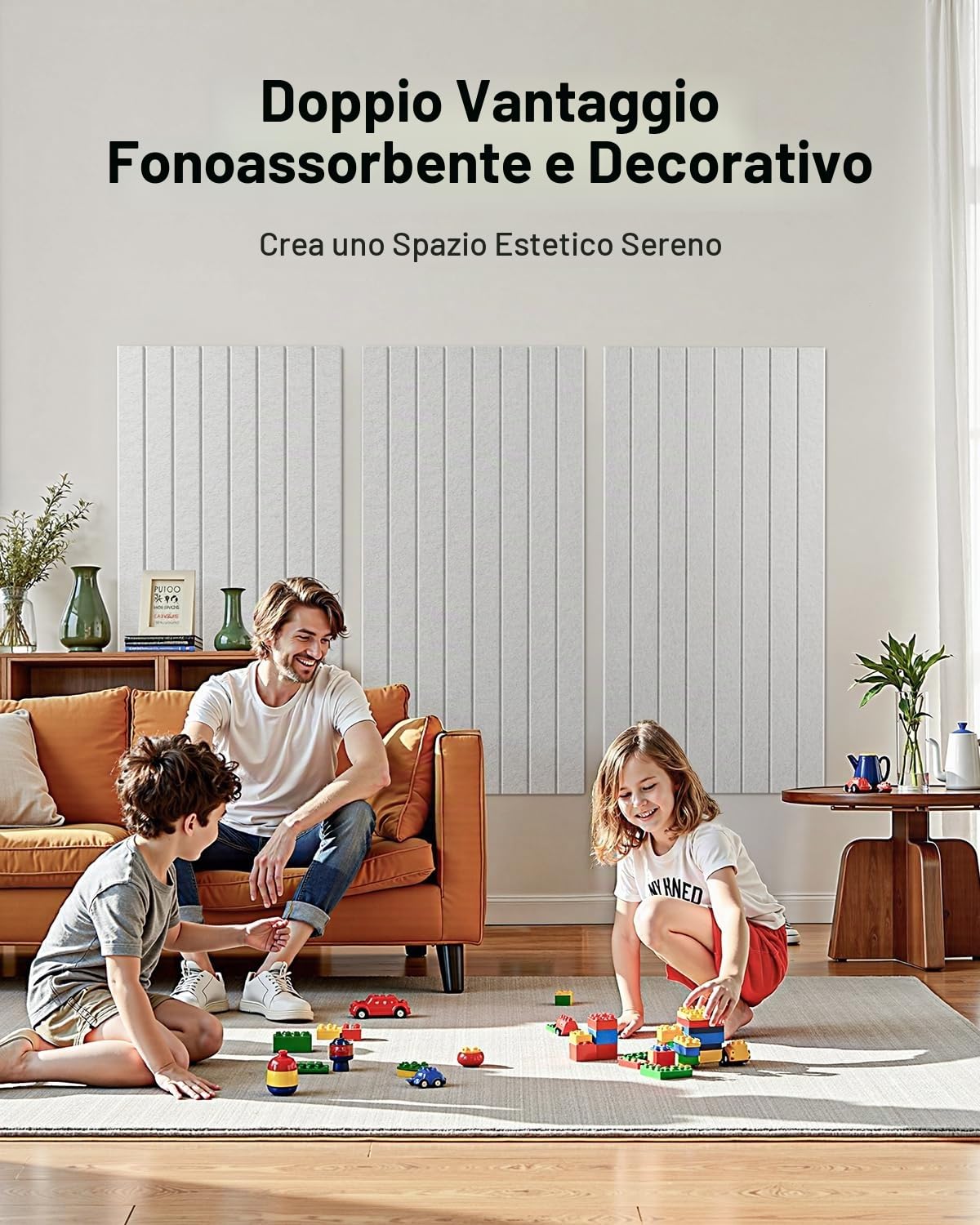 Soundsbay Pannelli Fonoassorbenti Autoadesivi 2.16m²-3 Pezzi Bianco | Pareti per Trattamento Acustico Decorazione, Pannello fonoassorbente, 120x60x0.9cm