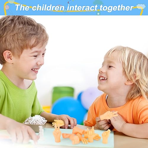 Miniatura 3 de MIMIDOU 10 juguetes lindos de marionetas de dedo, un buen juguete cognitivo educativo, un puente para que los niños hagan amigos e interactúen,