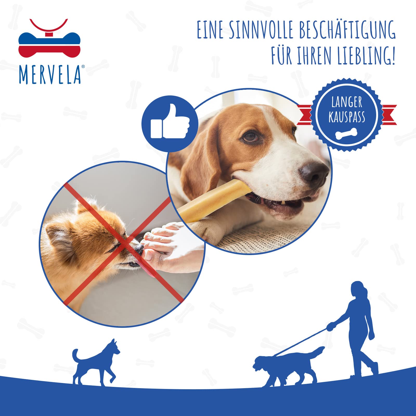 Hueso masticable de Queso para Perros Grandes [123 g por barrita] - Hecho a Mano - con Delicioso Sabor a Queso - 100 % Natural - Cuidado Dental óptimo para tu Amigo de Cuatro Patas (5 Piezas)