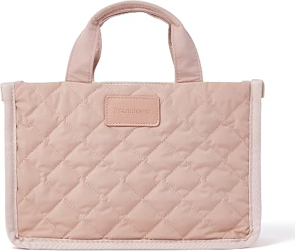 Francfranc Quilted Bag-in-Bag, Pink, W240D90H160mm
