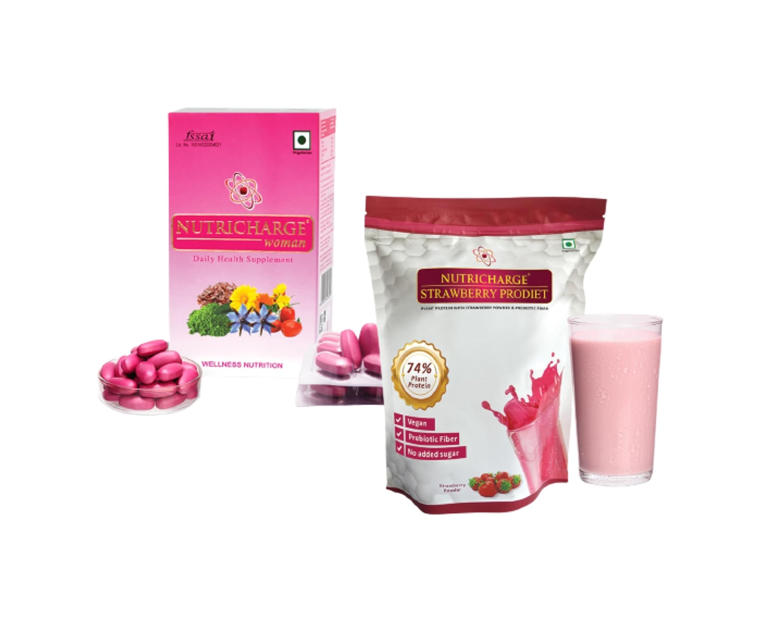 Nutricharge Women And Strawberry Prodiet A Perfect Combo For All Working And Non Working Women-image-8