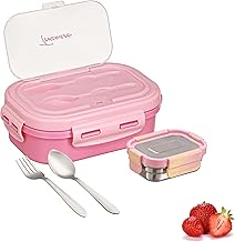 Trueware Picaso Insulated Inner Steel Thermoware BPA Free, Airtight, Food Grade, 2 Containers Lunch Box 750 ML