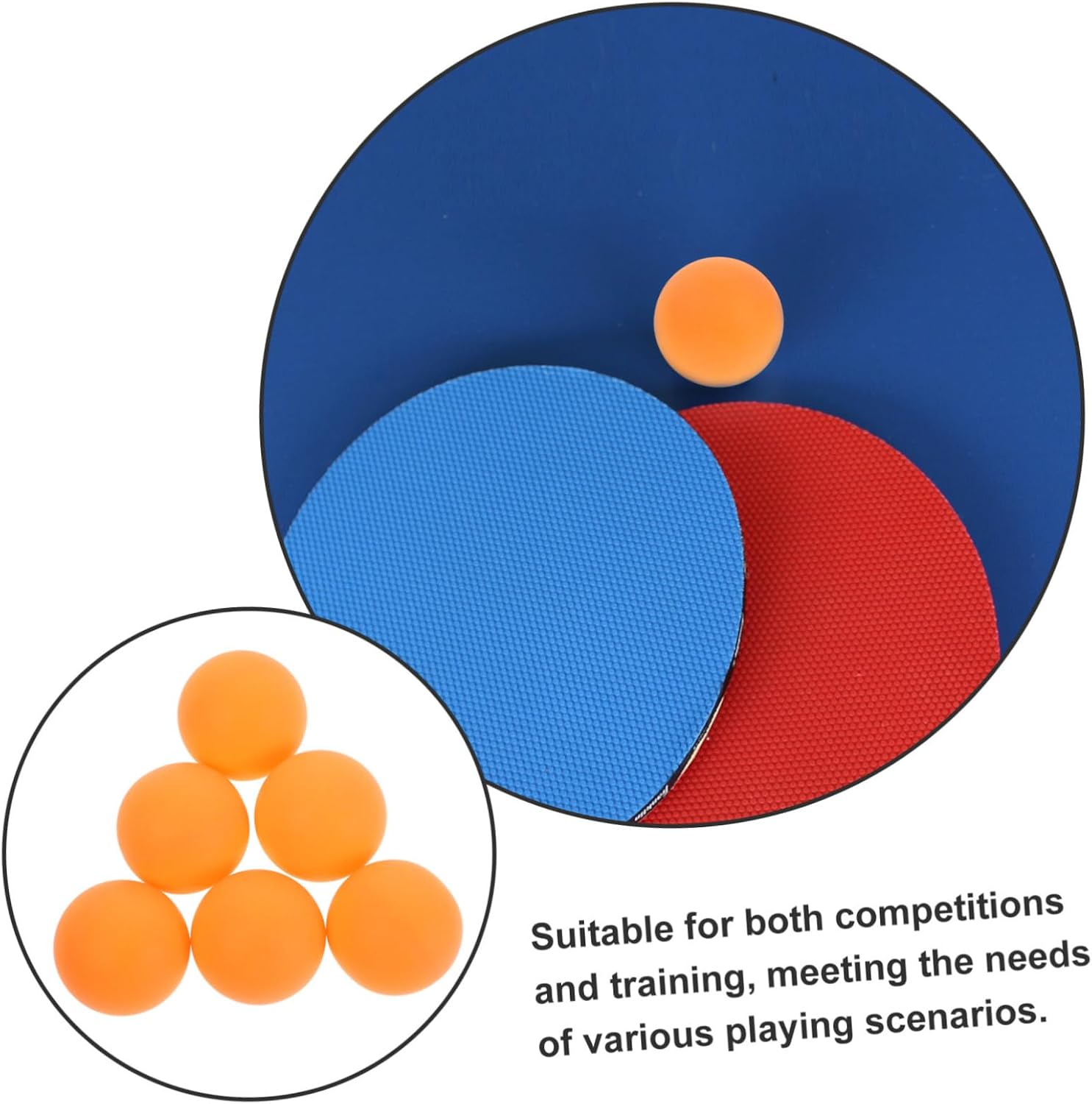 KICHOUSE 100Pcs Table Tennis Training Balls Professional Pingpong Balls for Game Competition and Skill Development Enhanced Control Stability for Students and Players