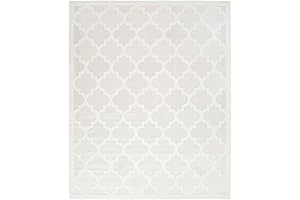 Nourison Easy Care Moroccan Area Rug 8' x 10', Ivory/White, Rectangular