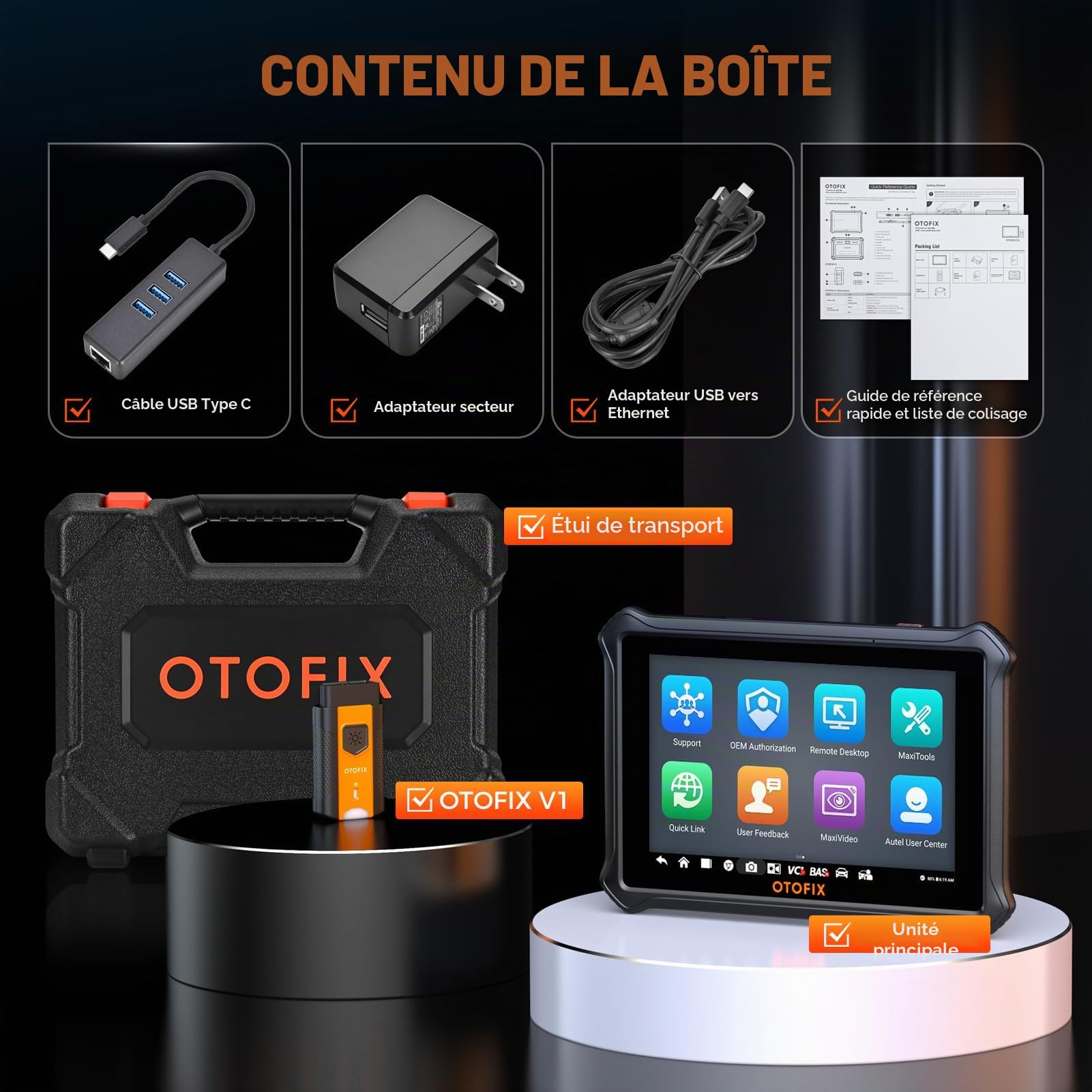 OTOFIX Valise Diagnostic Auto D1 Lite, 2026 Tous Les Diagnostic Voiture du système avec Test Actif, 38+ Fonctions de Service, réinitialisation de l'huile, EPB, SAS, BMS, 2 Ans de Mise à Jour Gratuite