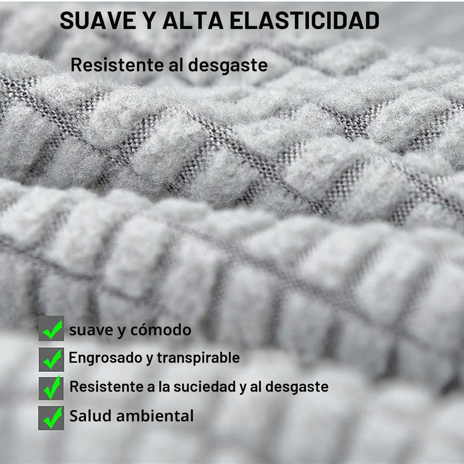 Curvo Fundas para Sillas de Oficina Ajustables con Brazos 4/2 Pack, Estilo Nórdico Funda Sillas Cocina Anti Gatos, Elásticas Funda Sillas de Taburete Isla de Cocina,Light Gray,4PCS