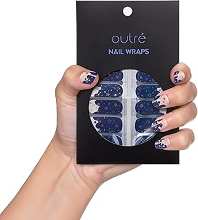 OutrÃ© Nail Wraps Kit â€“ Professional Kit with Nail Polish Strips, Cuticle Pusher, Mini Nail File â€“ Easy and Fast Application â€“ Long-Lasting Nail Polish Wraps â€“ Modern Pop Nail Wraps for Women (Astrology)