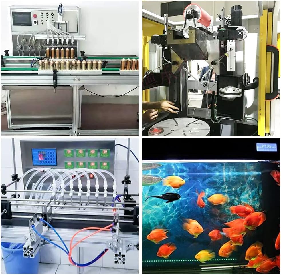 Kamoer M1-STP - Pompa a tubo intelligente 24 V, motore passo-passo regolabile, con flusso basso e controllo per acquari da laboratorio 0-88 ml/min