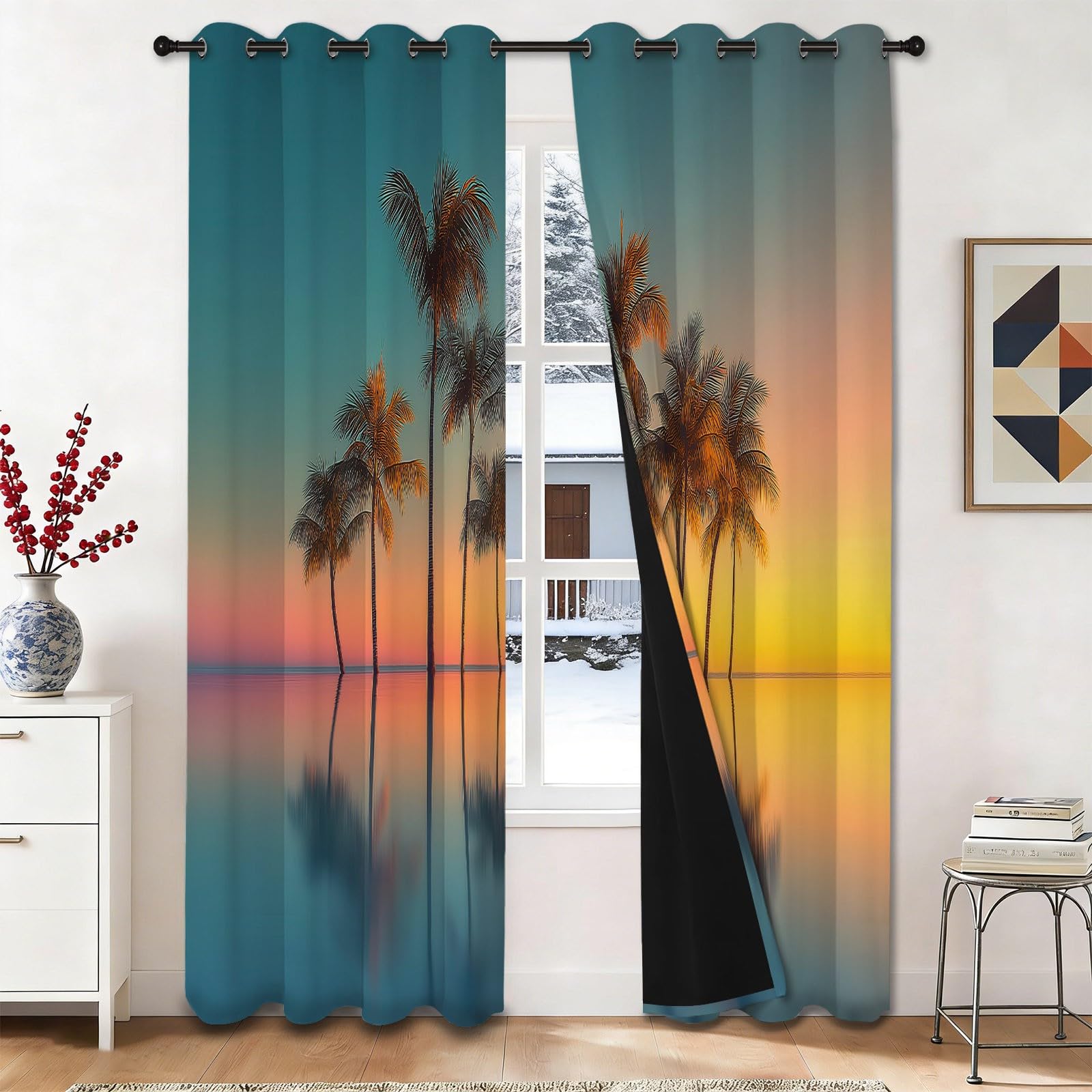 Rideau occultant thermique 140x260 double vitrage chambre