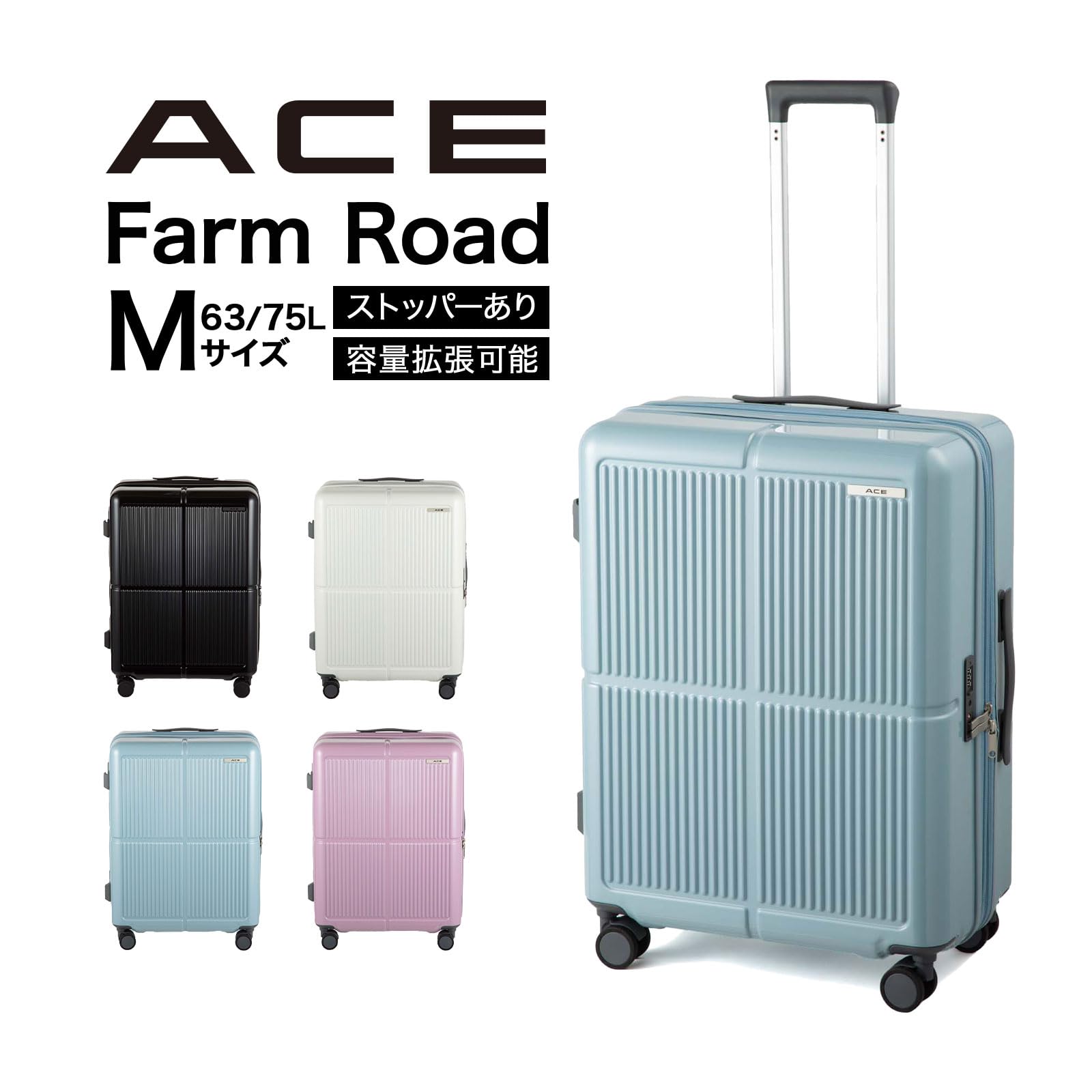 Amazon.co.jp: ACE ビジネス＆スーツケース: 5〜7日向け