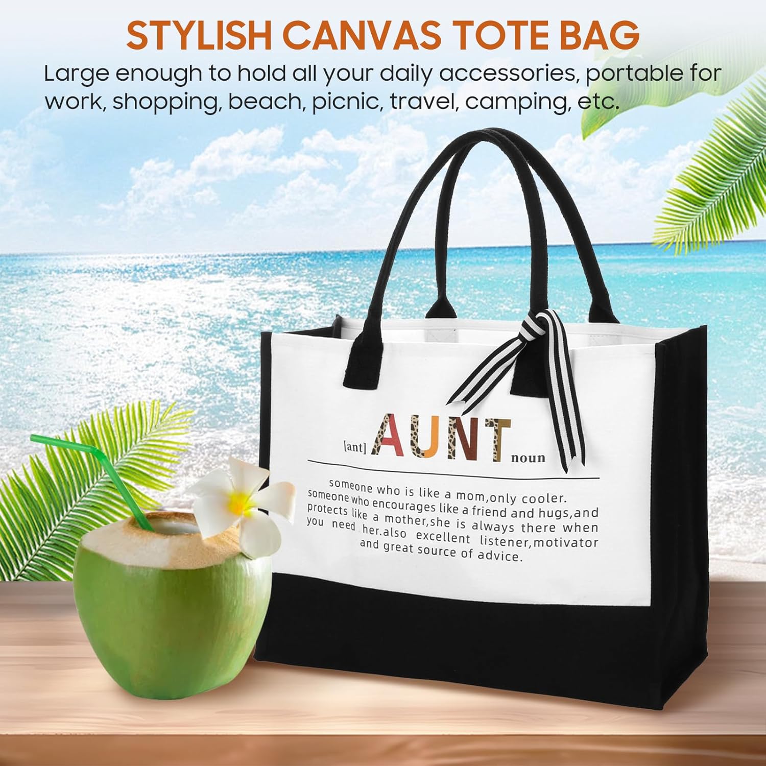 Aunt Gifts From Niece, Nephew, Auntie Gift Ideas, Best Aunt Ever Gifts Coffee Glass Cup Gift, Pregnancy Announcement Christmas, Birthday for Auntie - Image 4