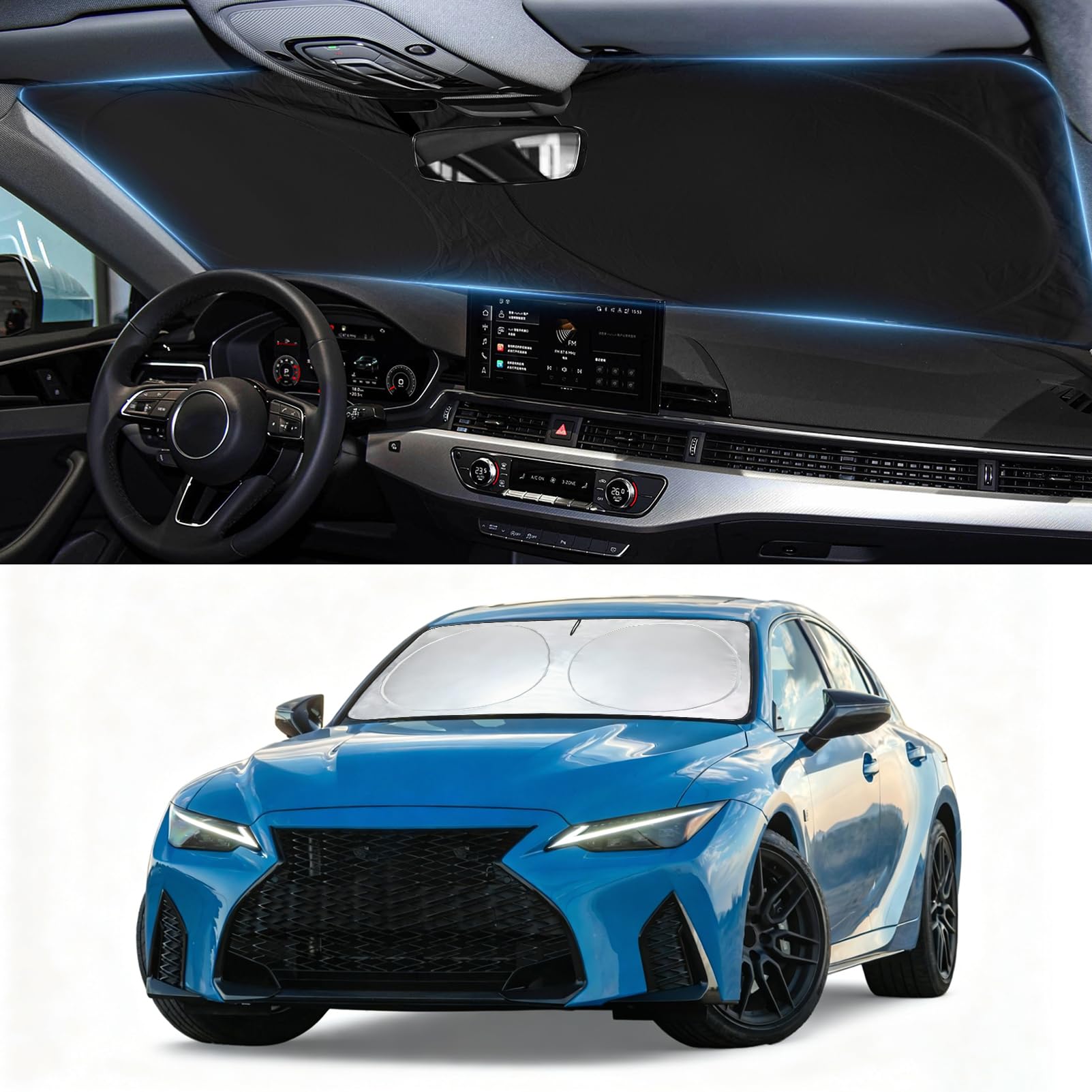 Windshield Sunshade for Lexus is 2014-2026 for Lexus is 300, IS350 is 500