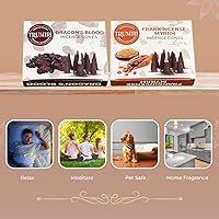 Vista 199 de TRUMIRI Incense Cones - Combo Pack of 20 Cone Incense - 10 Nag Champa + 10 Palo Santo - Insence Cones - Incense Cones Scented - Cone Incense Scents