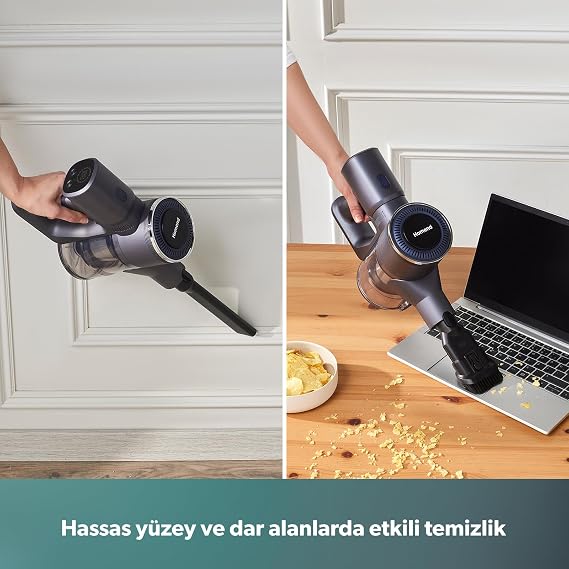 Homend Dustrider 1271H 160W Şarjlı Dikey Süpürge 12 kPa Emiş Gücü